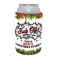 Get Your Own Christmas Stubby 🖕 - Personalised Stubby Holder