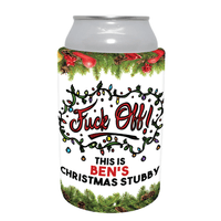 Get Your Own Christmas Stubby 🖕 - Personalised Stubby Holder
