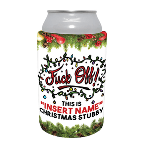 Get Your Own Christmas Stubby 🖕 - Personalised Stubby Holder