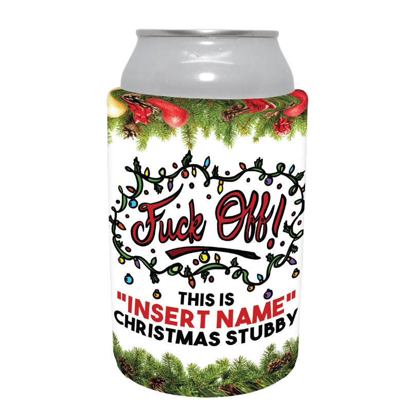Get Your Own Christmas Stubby 🖕 - Personalised Stubby Holder