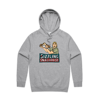 Grey / Large Front Print / S Steve's Snaghouse 🌭 - Unisex Hoodie