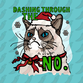 Grumpy Cat Christmas 😾🎄 - Stubby Holder