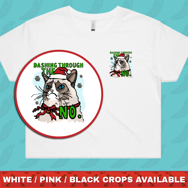 Grumpy Cat Christmas 😾🎄 - Women's Crop Top