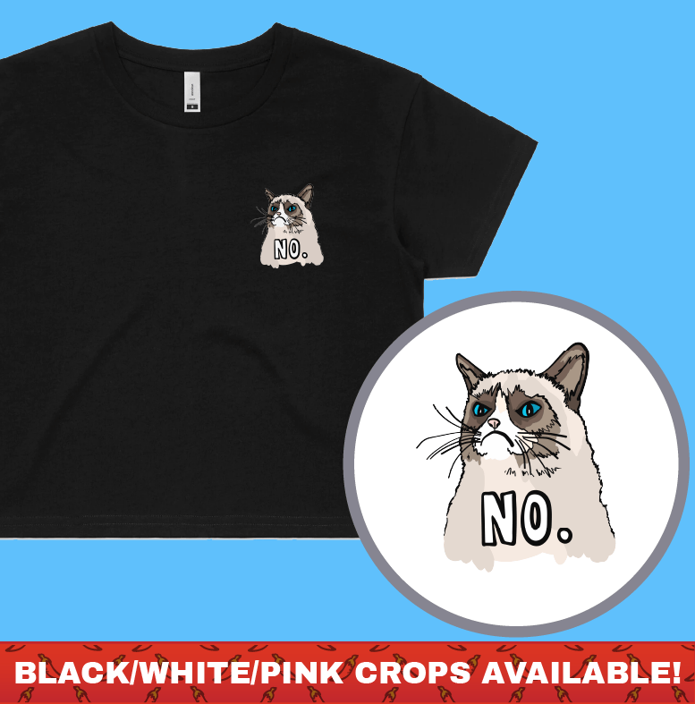 GRUMPY CAT! 😾 - Women's Crop Top