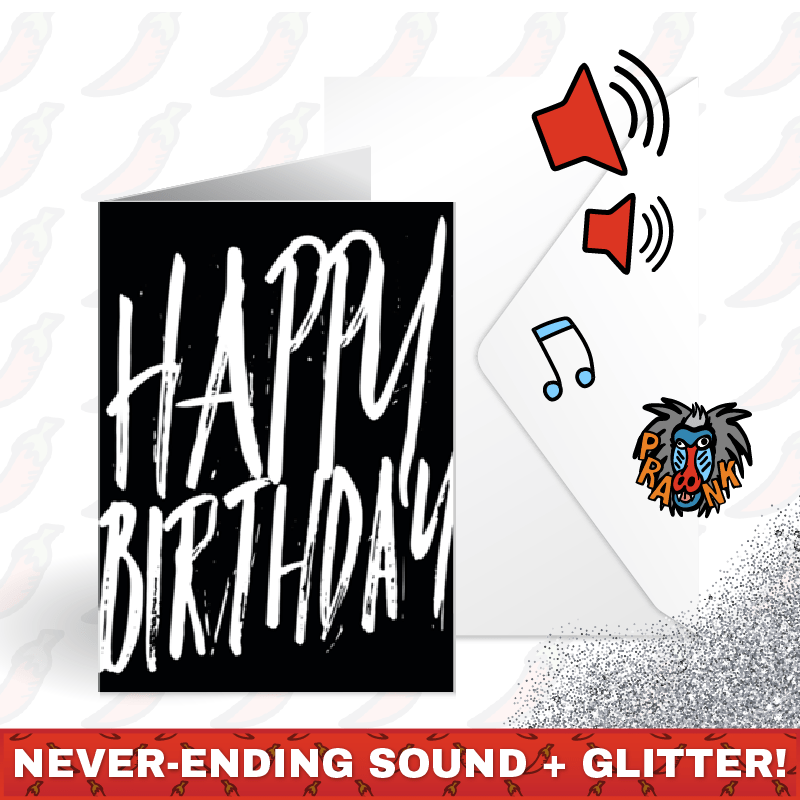 Happy Birthday Screamer 😱🔊 - Joker Greeting Prank Card (Glitter + Sound)