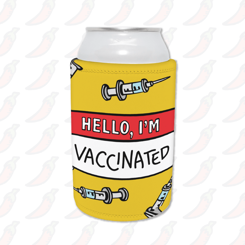 Hello, I'm Vaccinated 👋 - Stubby Holder