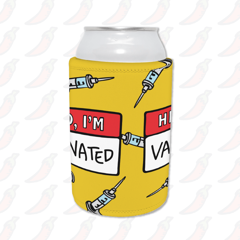 Hello, I'm Vaccinated 👋 - Stubby Holder