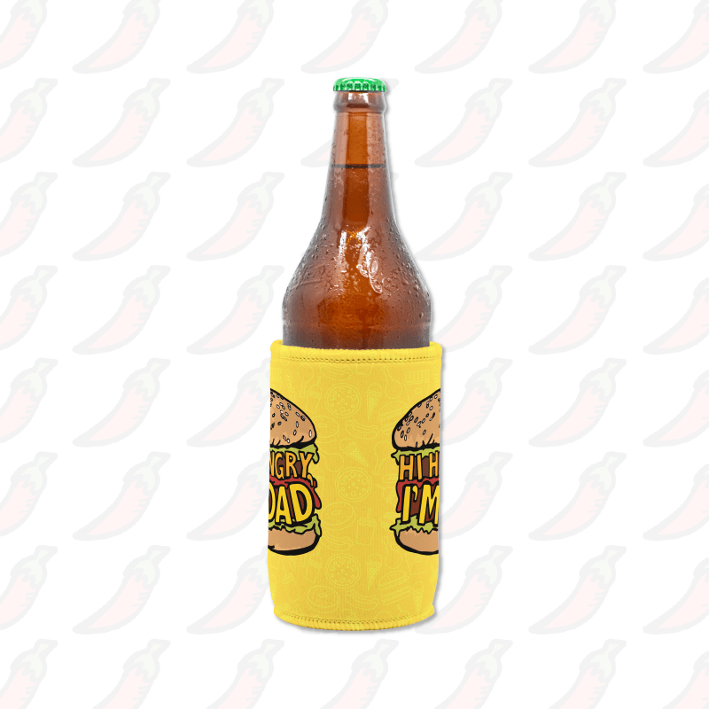 Hi Hungry, I'm Dad 🍔 - Longneck Stubby Holder