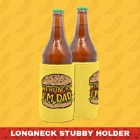 Hi Hungry, I'm Dad 🍔 - Longneck Stubby Holder
