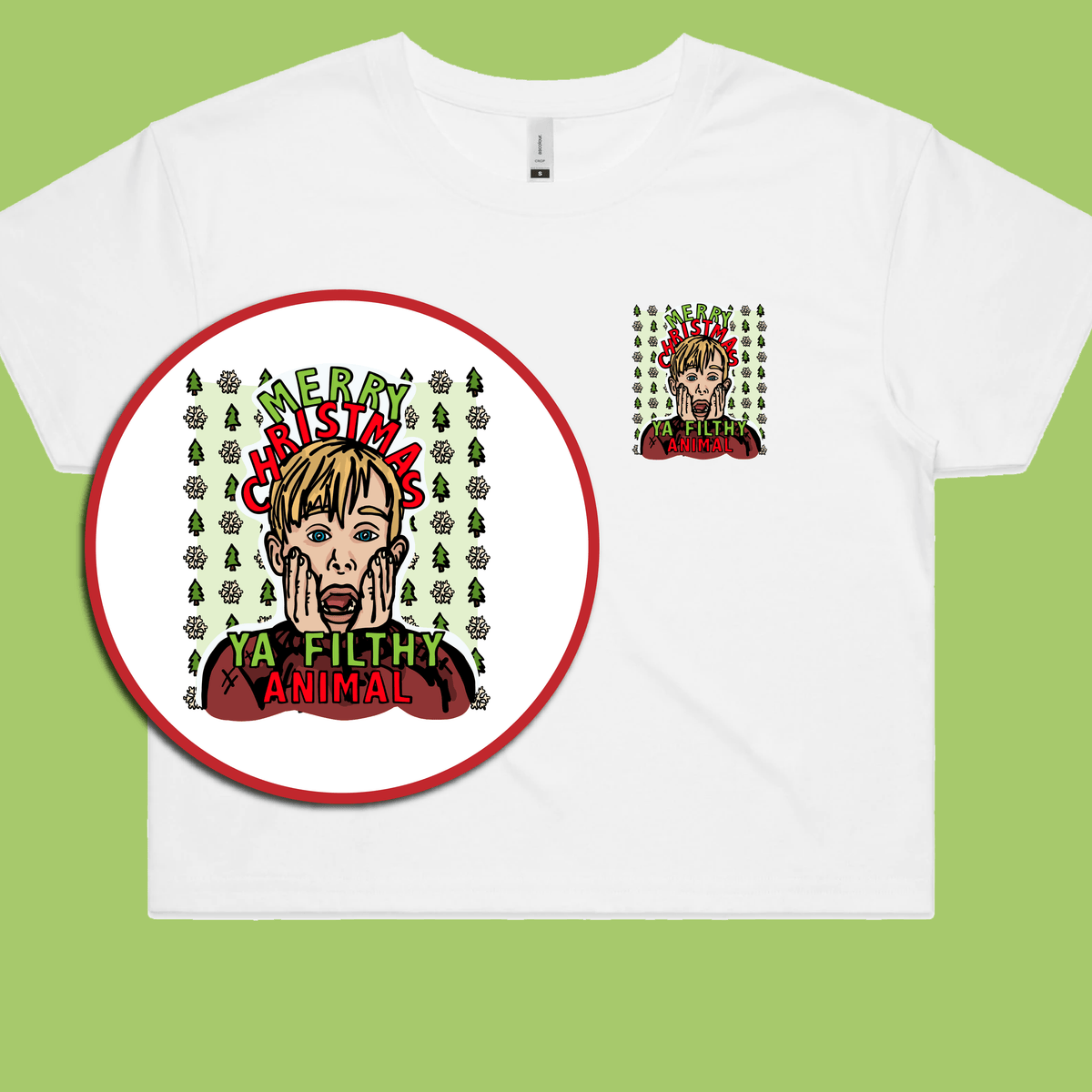 Home Alone Christmas 🏠🎅 - Women's Crop Top