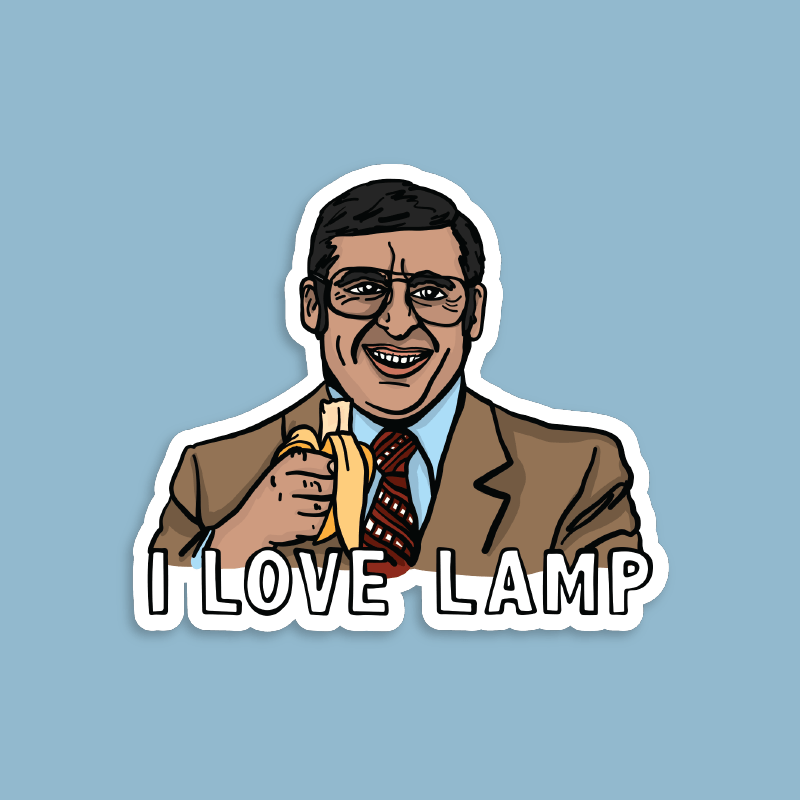 I Love Lamp ❤️ - Sticker