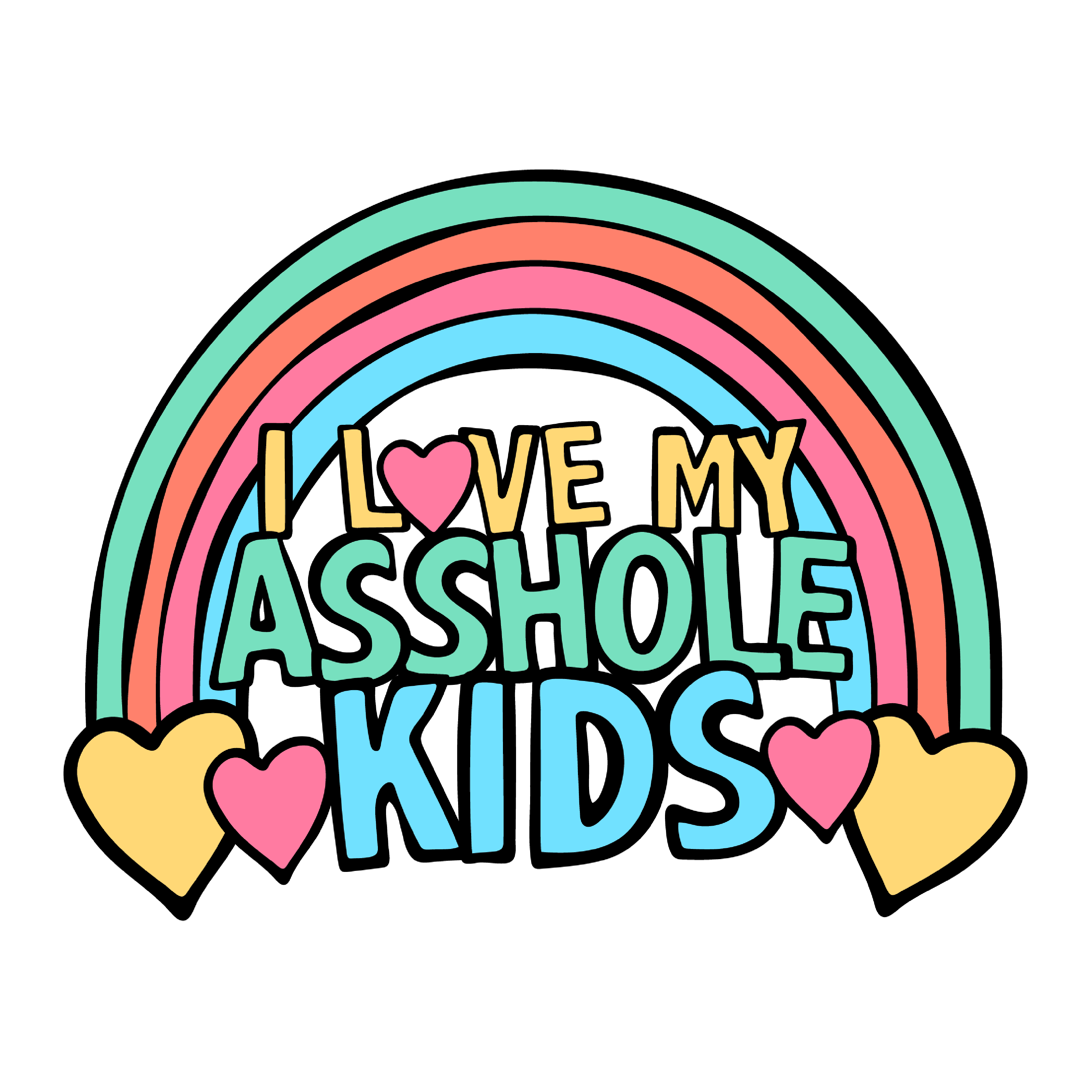 I Love My A$$hole Kids ❤️💢 – Women's Crop Top