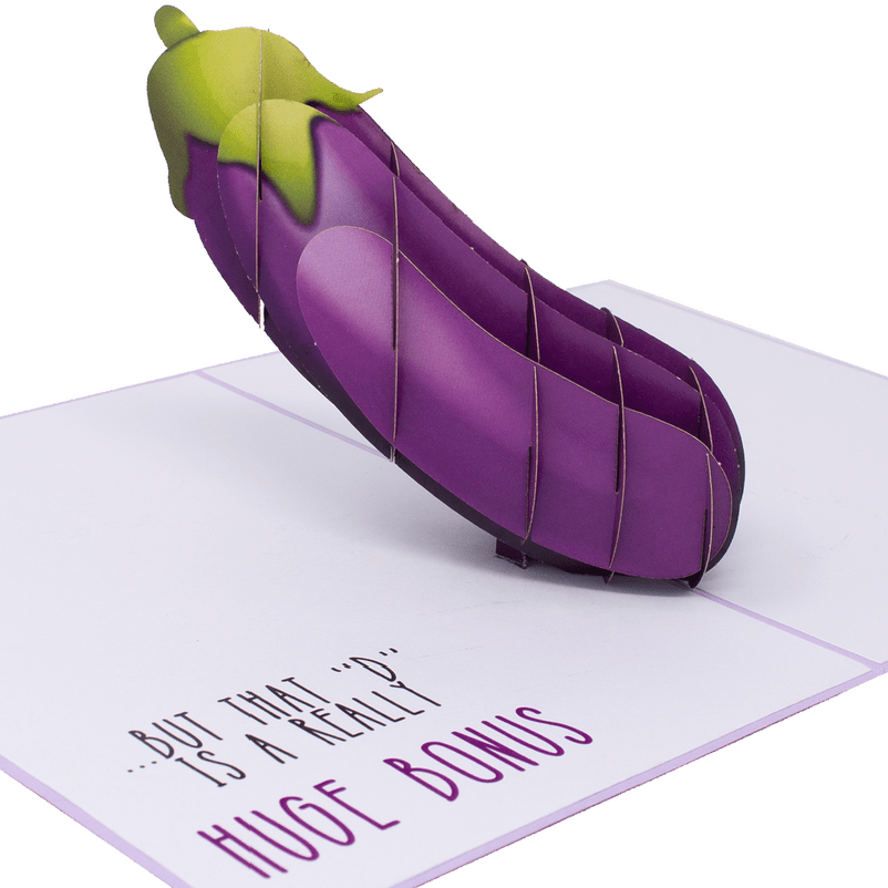 I Love You For Your Character 🍆- 3D Inappropriate Greeting Card