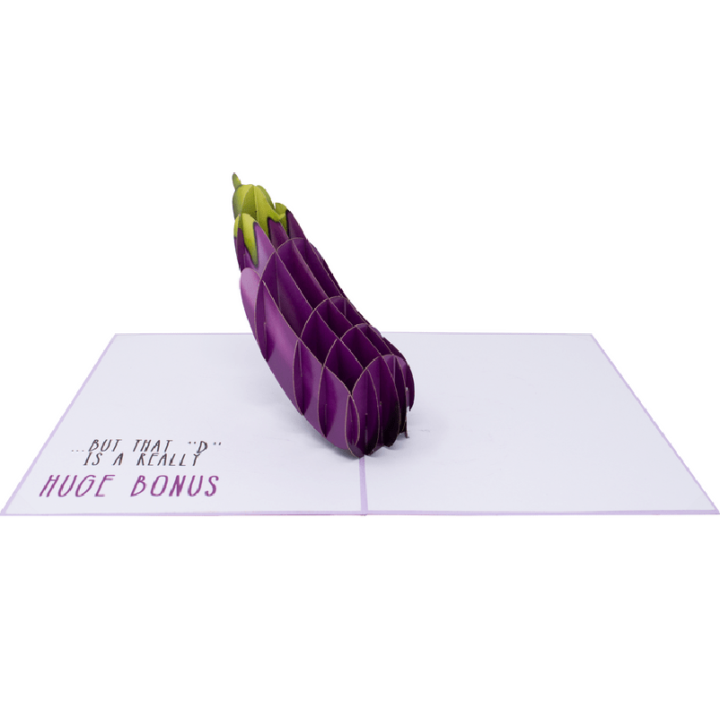 I Love You For Your Character 🍆- 3D Inappropriate Greeting Card