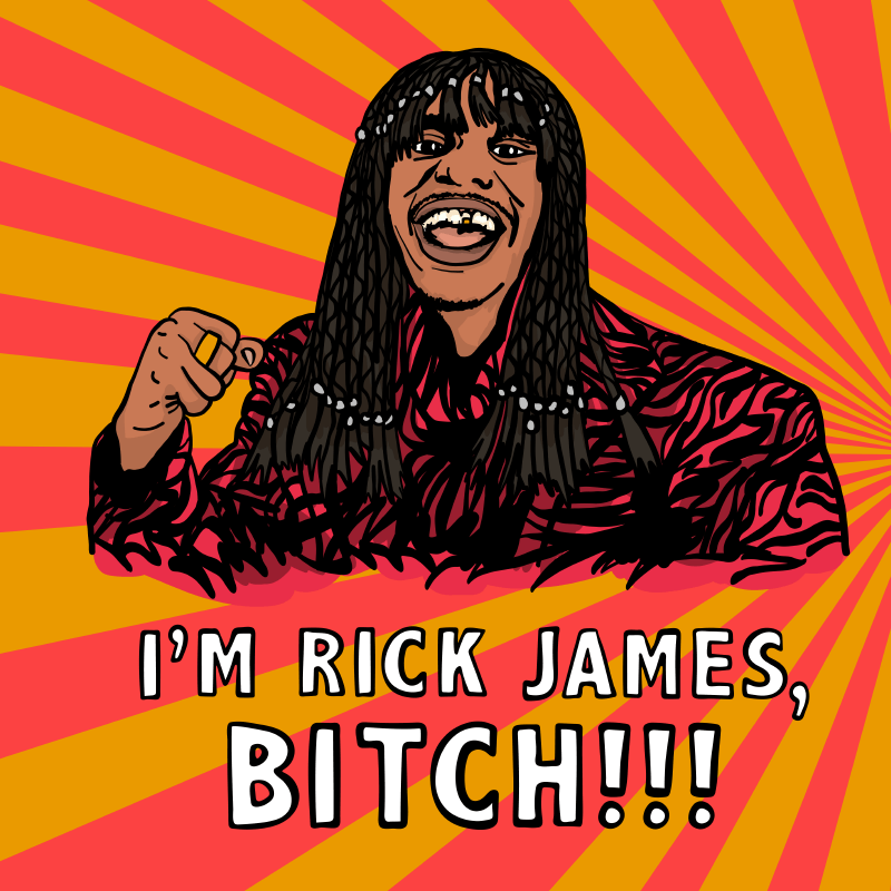 I'm Rick James ✋🏾 - Stubby Holder