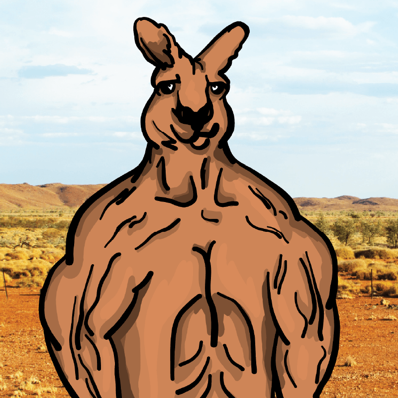 Jacked Kangaroo 🦘 - Stubby Holder