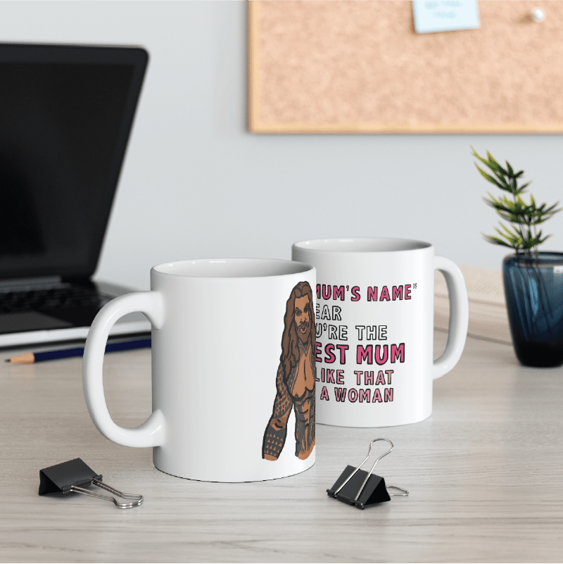 Jason Momoa Loves Your Mum 🐟 - Customisable Coffee Mug
