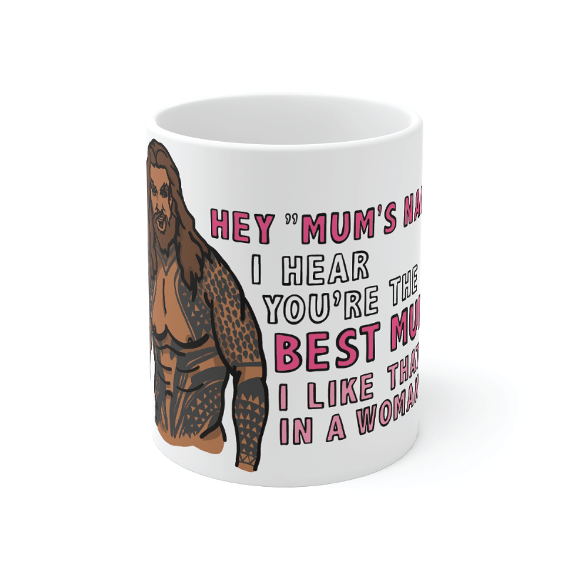 Jason Momoa Loves Your Mum 🐟 - Customisable Coffee Mug