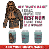 Jason Momoa Loves Your Mum 🐟 - Customisable Stubby Holder