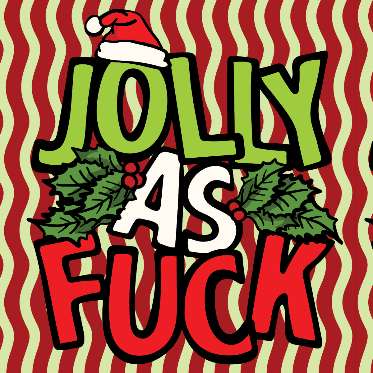 Jolly As 🎄🌟 – Stubby Holder