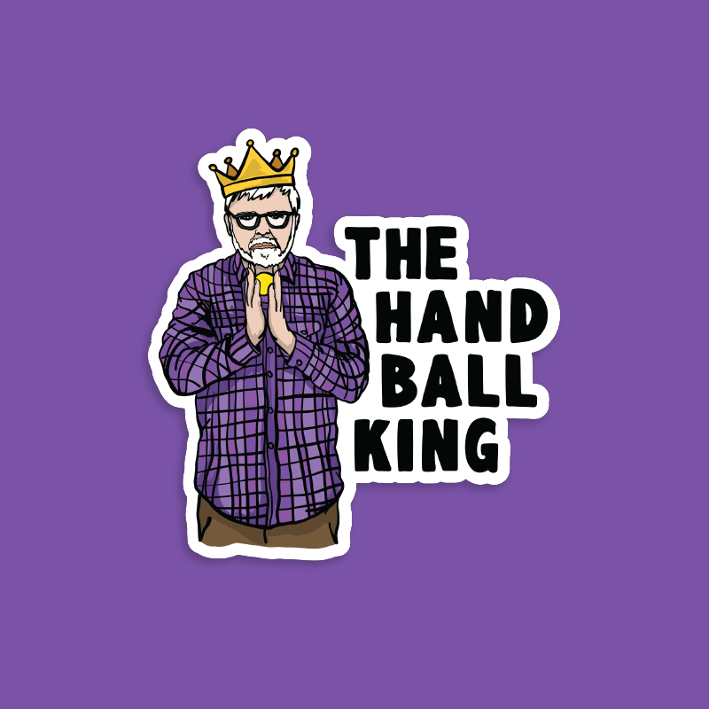 K Rudd Handball King 👑 - Sticker