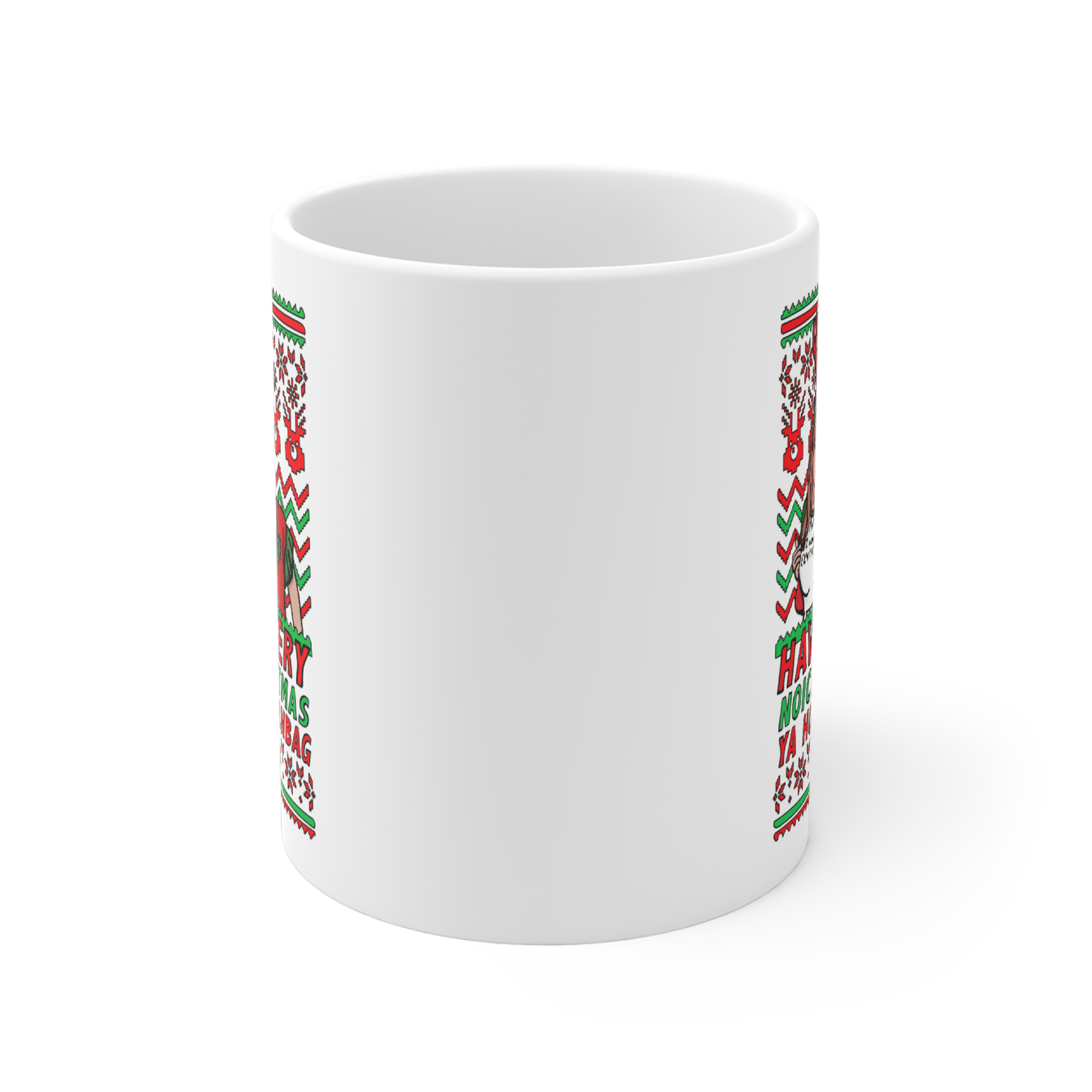 Kath & Kim Christmas Pattern 😈🎄 – Coffee Mug
