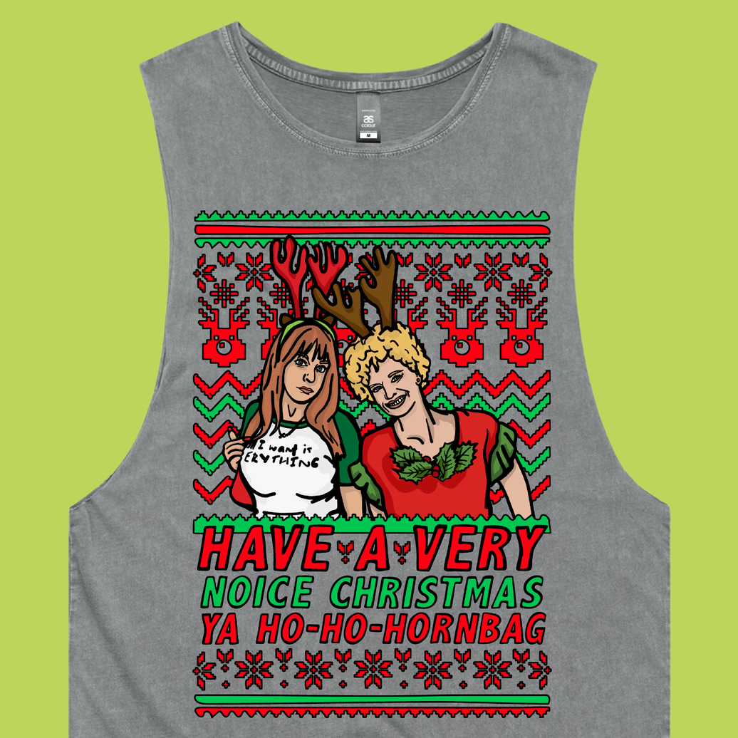 Kath & Kim Christmas Pattern 😈🎄 – Tank