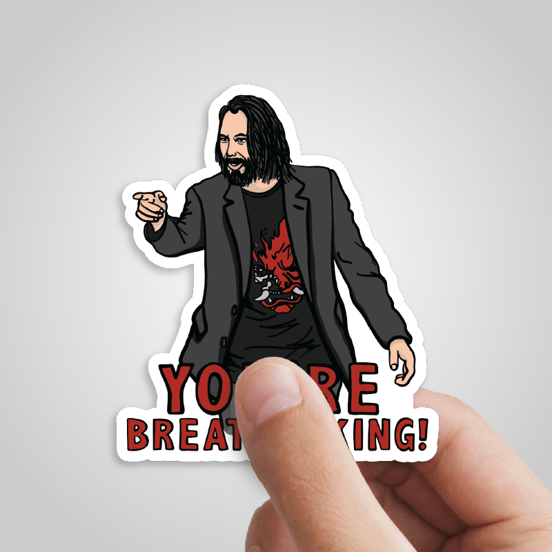 Keanu Breathtaking 👈 - Sticker