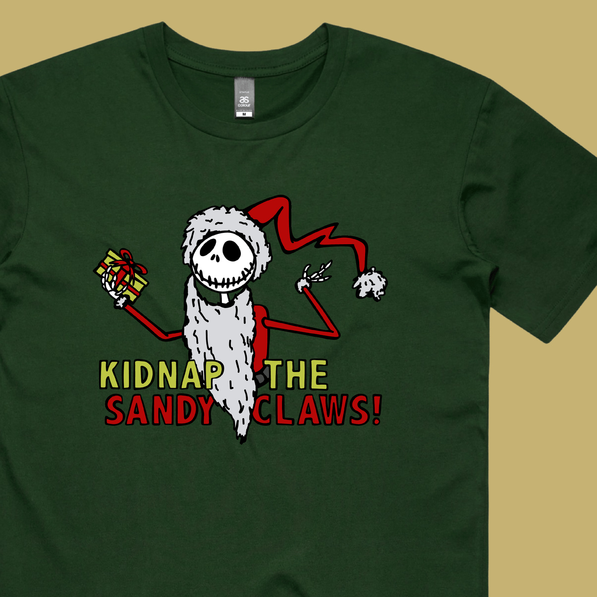 Kidnap the Sandy Claws 💀🎅 – Men's T Shirt