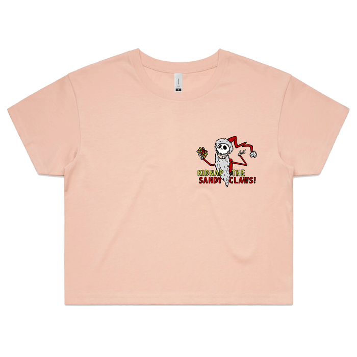 Kidnap the Sandy Claws 💀🎅 – Women's Crop Top