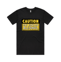 Large Front Design / Black / S May Contain Alcohol 🍺 - Men's T Shirt