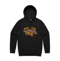 Large Front Design / Black / S Reel Cool Dad 🎣 - Unisex Hoodie