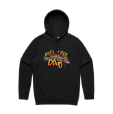 Large Front Design / Black / S Reel Cool Dad 🎣 - Unisex Hoodie