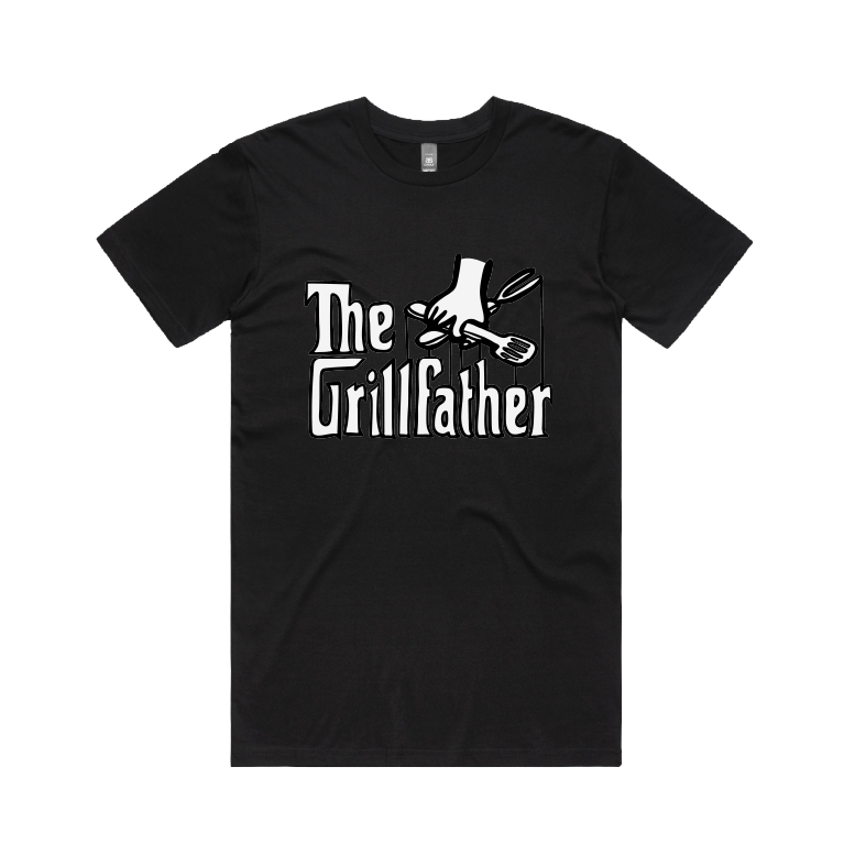 Large Front Design / Black / S The Grillfather 🥩 - Men's T Shirt