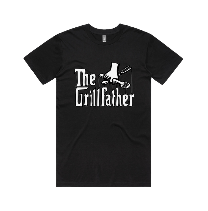 Large Front Design / Black / S The Grillfather 🥩 - Men's T Shirt