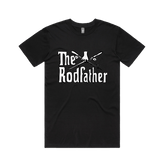 Large Front Design / Black / S The Rodfather 🎣 - Men's T Shirt