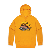 Large Front Design / Gold / S D.I.L.F 🐟 - Unisex Hoodie