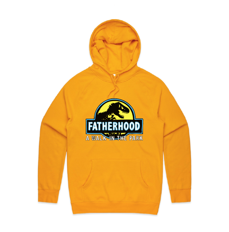 Large Front Design / Gold / S Jurassic Dad 🦖 - Unisex Hoodie