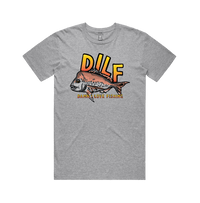 Large Front Design / Grey / S D.I.L.F 🐟 - Men's T Shirt