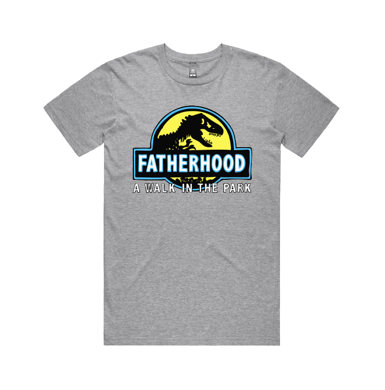 Large Front Design / Grey / S Jurassic Dad 🦖 - Men's T Shirt