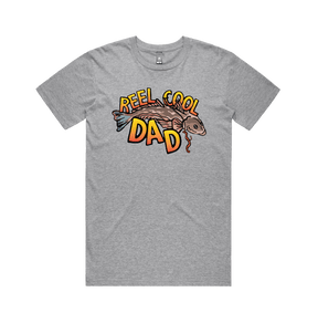 Large Front Design / Grey / S Reel Cool Dad 🎣 - Men's T Shirt