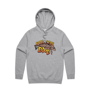 Large Front Design / Grey / S Reel Cool Dad 🎣 - Unisex Hoodie