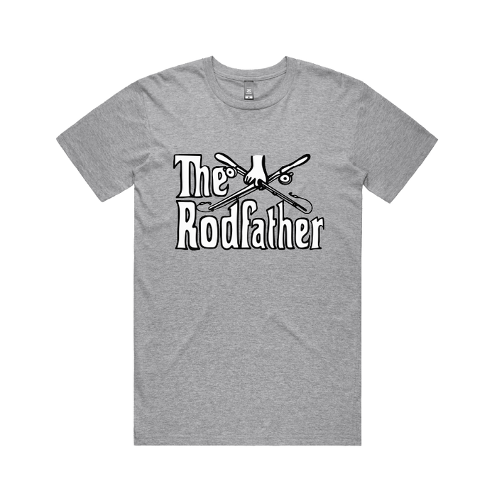 Large Front Design / Grey / S The Rodfather 🎣 - Men's T Shirt