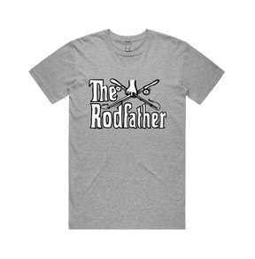 Large Front Design / Grey / S The Rodfather 🎣 - Men's T Shirt