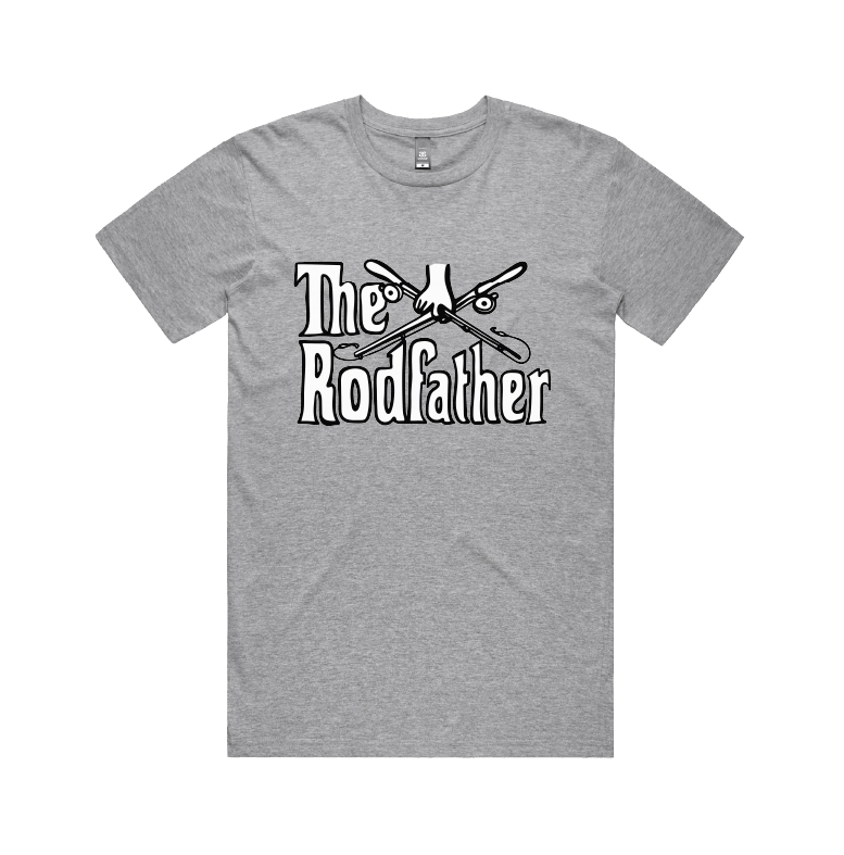 Large Front Design / Grey / S The Rodfather 🎣 - Men's T Shirt