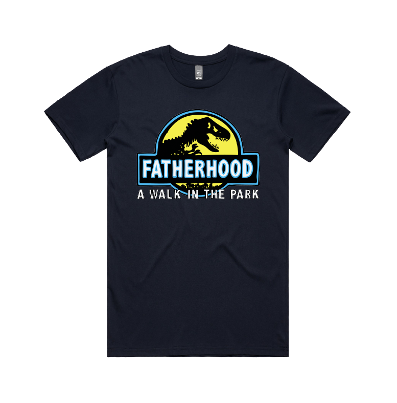 Large Front Design / Navy / S Jurassic Dad 🦖 - Men's T Shirt