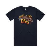 Large Front Design / Navy / S Reel Cool Dad 🎣 - Men's T Shirt