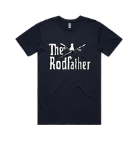 Large Front Design / Navy / S The Rodfather 🎣 - Men's T Shirt