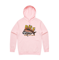 Large Front Design / Pink / S D.I.L.F 🐟 - Unisex Hoodie