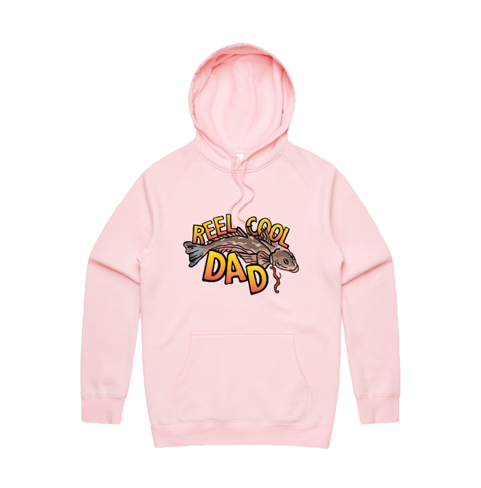 Large Front Design / Pink / S Reel Cool Dad 🎣 - Unisex Hoodie